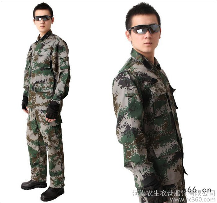 真人CS服装07式迷彩服军训套装 扩展训练迷彩套装 07数码迷彩企业工作服训练服图2