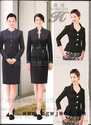 职业制服,职业工作服定做,定做职业装制服,白领女性职业装图3