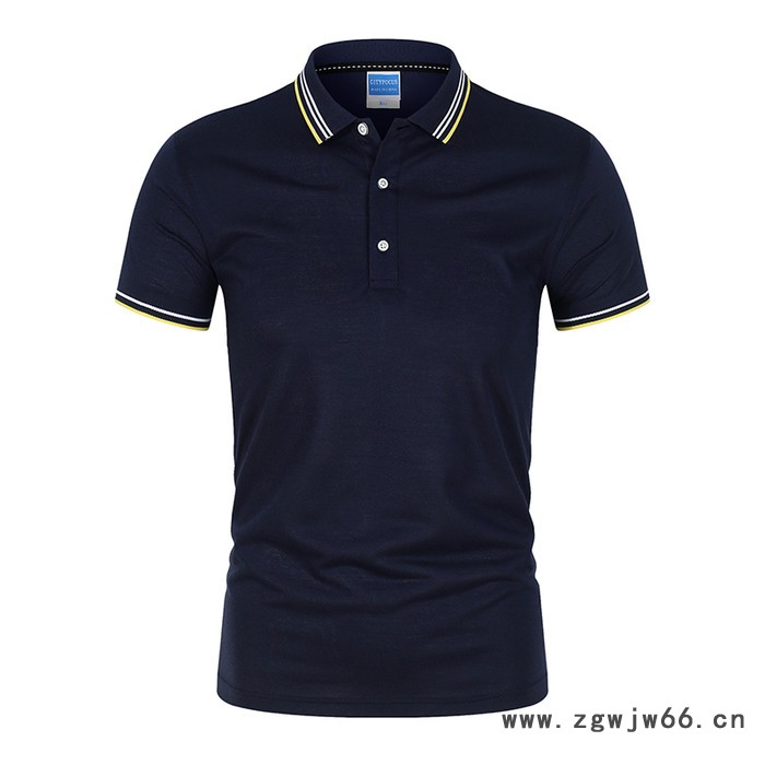 丝光料休闲衫定做湛江翻领广告衫文化衫工作服印字LOGO夏季t恤定制圆领短袖polo衫 丝光面料衣服图3