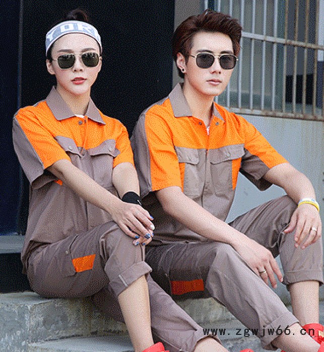 纯棉夏季工作服定制 耐磨劳保服定做 全棉车间厂服工装 可绣字印字图5