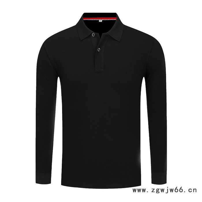 马塔多尔保罗长袖翻领工作服定制POLO衫厂服工衣文化广告衫T恤定做印LOGO刺绣图2