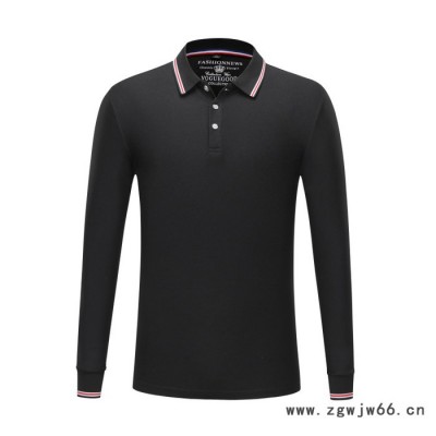 马塔多尔保罗翻领工作服定制印logo长袖polo衫t恤企业工衣广告文化衫刺绣