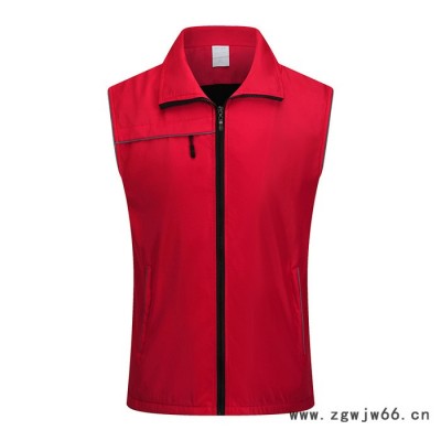 马塔多尔保罗秋冬加厚摇粒绒反光马甲宣传广告衫工作服马夹公益义工背心印字