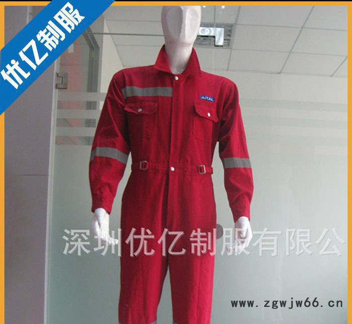 纯棉电焊服|防静电船舶码头维修服|阻燃连体工作服图3