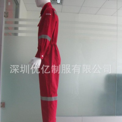 纯棉电焊服|防静电船舶码头维修服|阻燃连体工作服
