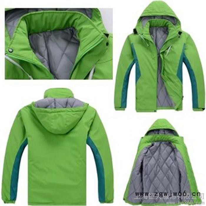 供应钲兴FS-047上海生产棉袄工作服厂家 上海生产脱卸防水棉袄工作服厂家图3