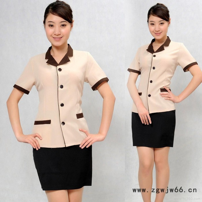 钲兴供应 厂家定做夏装保洁员工作服客房保洁阿姨工服清洁制服保洁服短袖图3