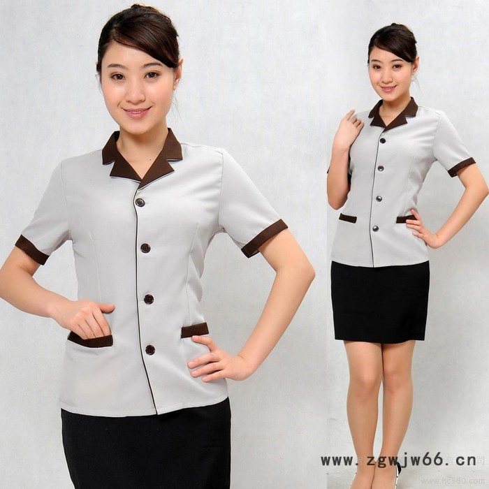 钲兴供应 厂家定做夏装保洁员工作服客房保洁阿姨工服清洁制服保洁服短袖图4