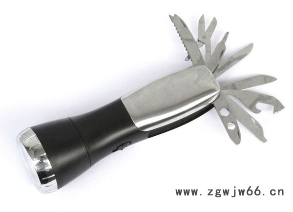 供应汽车多功能应急工具电子胎压计安全带割刀救生锤带手电筒图2