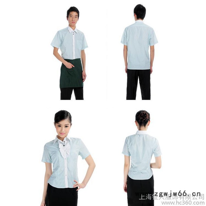 供应钲兴ZXFS-56男女搭配 时尚餐厅工作服衬衫图2