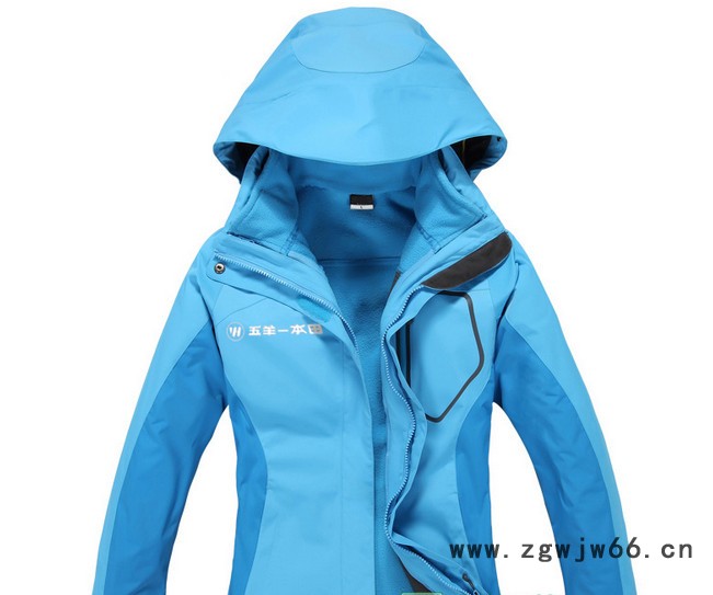 定制汽车4S店摩托工作服冲锋衣定做印花logo两件套三合一防水外套汽车秋冬工装图3