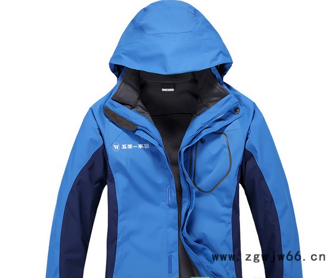 定制汽车4S店摩托工作服冲锋衣定做印花logo两件套三合一防水外套汽车秋冬工装图4