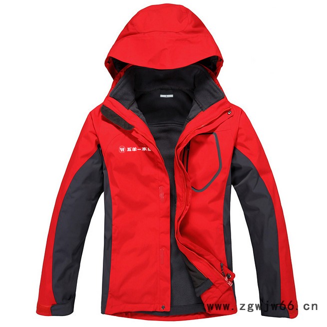 定制汽车4S店摩托工作服冲锋衣定做印花logo两件套三合一防水外套汽车秋冬工装图2