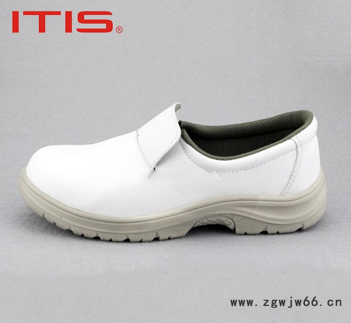 防静电防砸防刺穿钢包头白色安全鞋/灰色鞋底防护劳保鞋