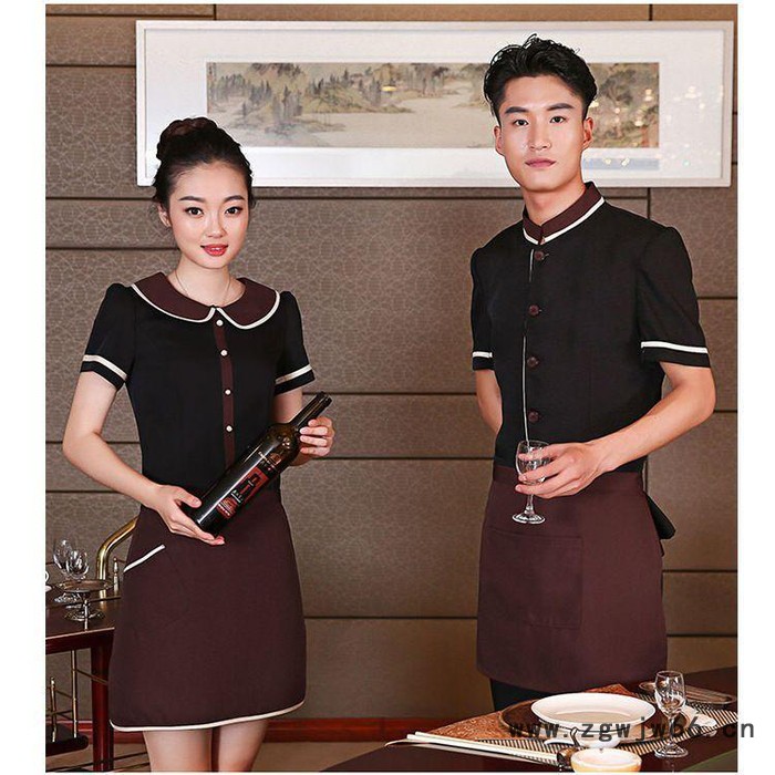华宏盛世 餐厅服装 高端餐厅服装定制高端餐厅服装装定做 餐厅工作服图3