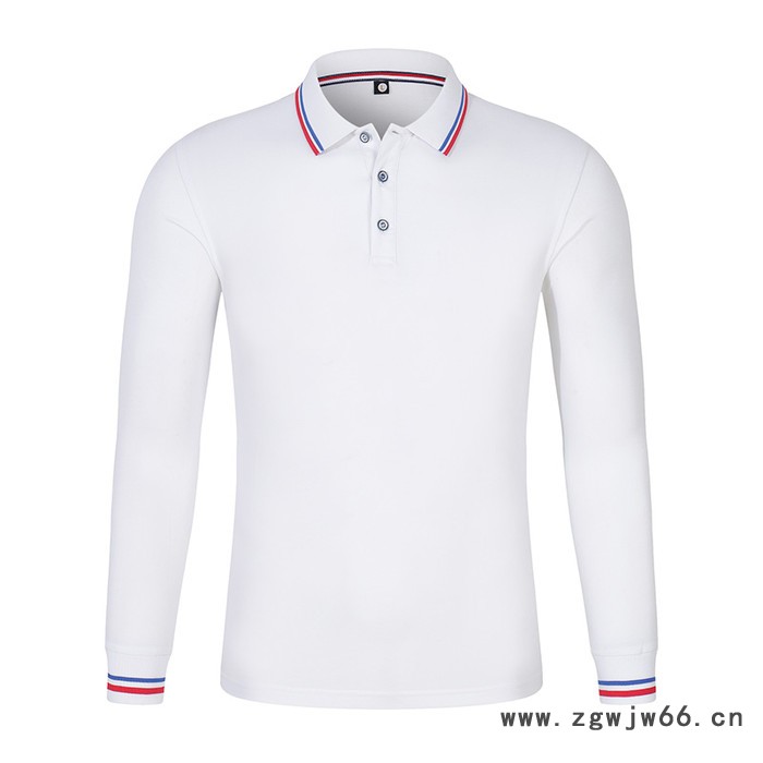 2021新款秋季纯棉长袖POLO衫工作服印字 翻领T恤工衣刺绣刺绣logo马塔多尔保罗图2