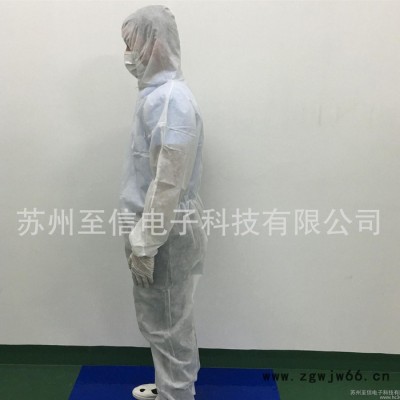 一次性无纺布防护服  防尘衣服  隔离连体服  无尘车间工作服
