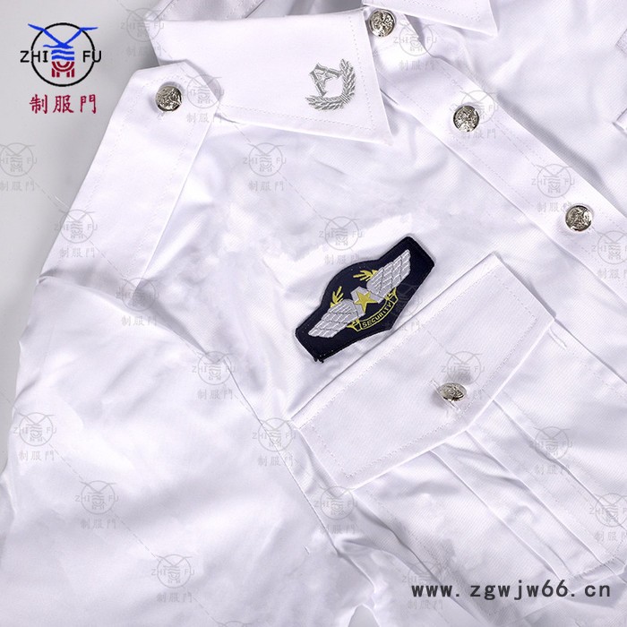 制服门 安检衬衣机场10款安检白色短袖衬衫 夹克款衬衣空姐工作服夏装制服衬衣图6