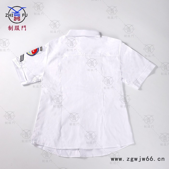 制服门 安检衬衣机场10款安检白色短袖衬衫 夹克款衬衣空姐工作服夏装制服衬衣图3