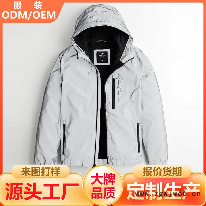 虎外 冲锋衣厂家户外登山配送工作服定做薄款冲锋衣定制LOGO防水防风衣图3