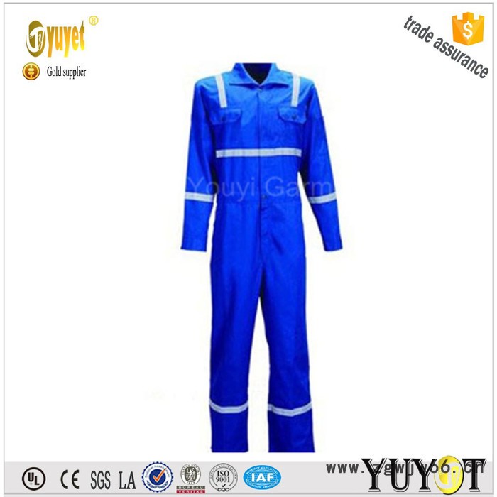 优亿 LT004 工作服 纯棉连体工作服 油田制服 化工劳保服图3