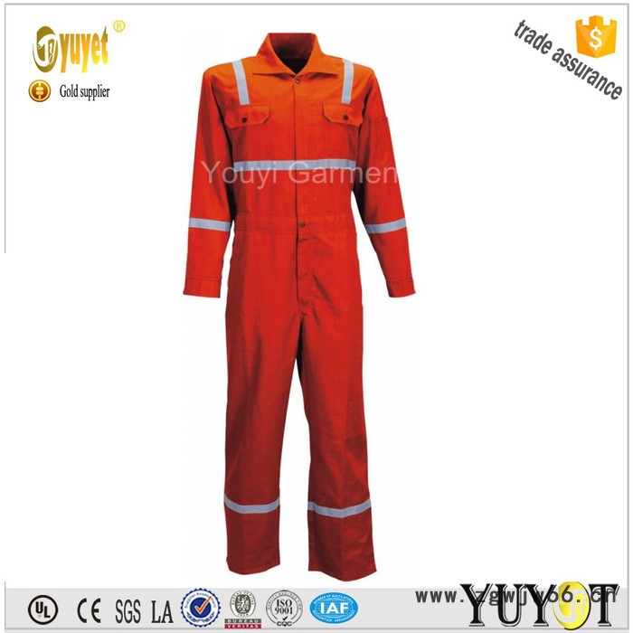 优亿 LT004 工作服 纯棉连体工作服 油田制服 化工劳保服图2