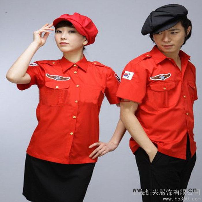 供应钲兴FS-041批萨连锁公司工作服定做图2