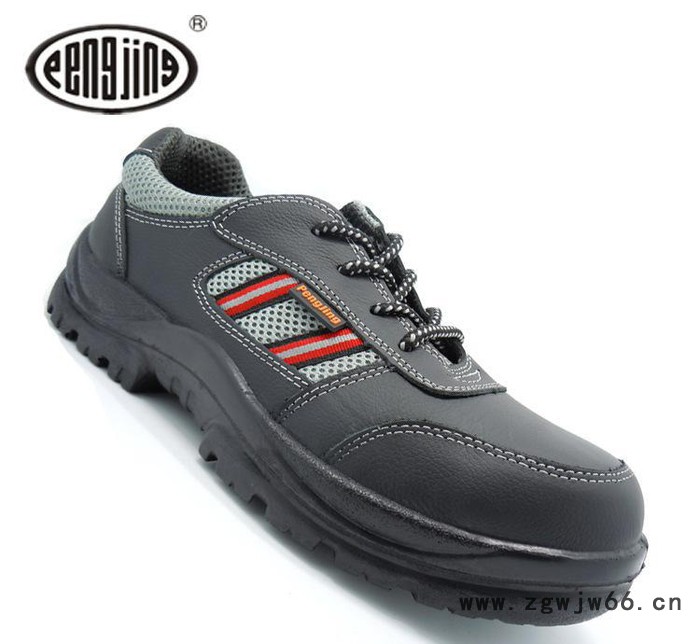 防砸耐磨真皮安全鞋 防滑时尚劳保鞋 注射PU底安全鞋 直销图2