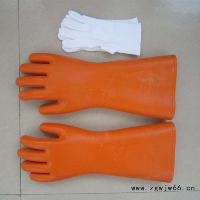 电工绝缘手套 12KV防触电橡胶手套 高压加厚作业防护劳保手套图2