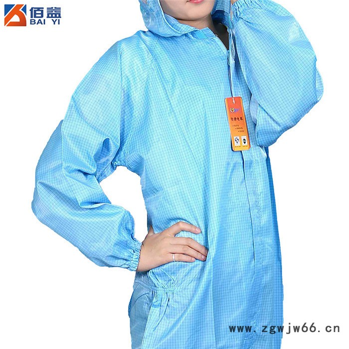 防静电工作服,定做电子厂工作服,防静电绸,生产工厂定做,佰益6027图5
