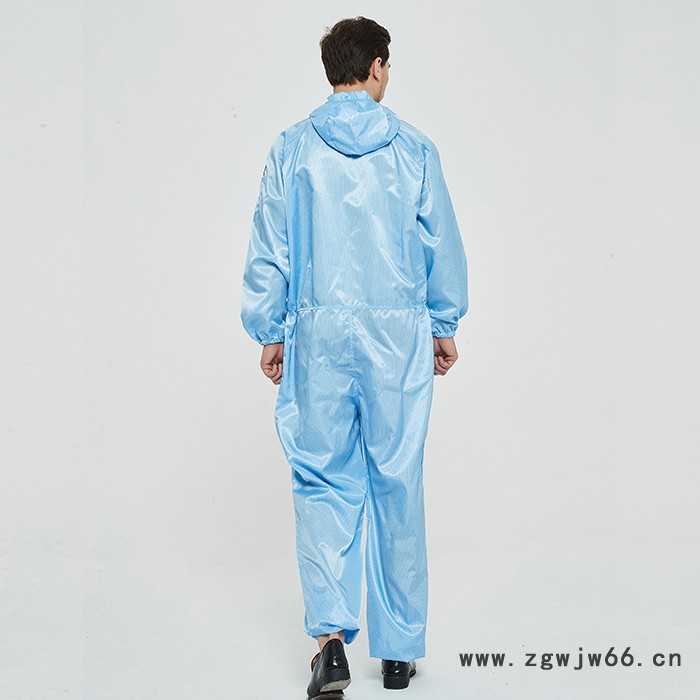 防静电工作服,定做电子厂工作服,防静电绸,生产工厂定做,佰益6027图7