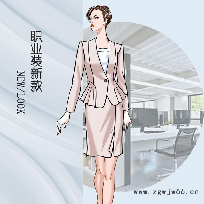 派登服饰 女士职业装 前台职业装 售楼处工作服图7