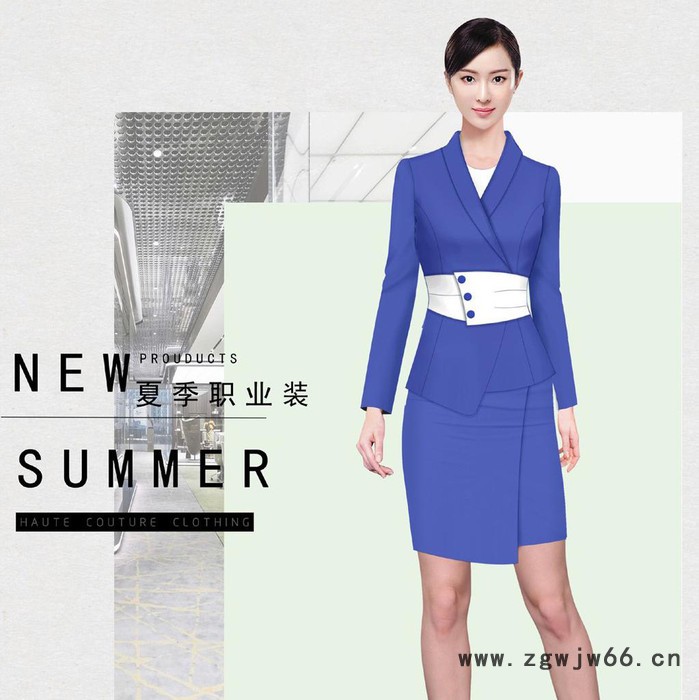 派登服饰 女士职业装 前台职业装 售楼处工作服图3