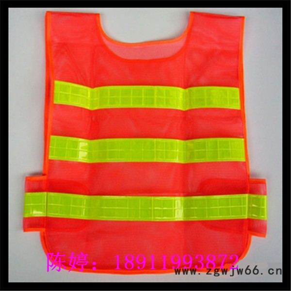 多口袋荧光色环卫交通工作服 多功能多口袋反光背心图5