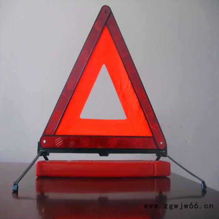 直销 汽车反光三脚架 红色安全三角警示牌 夜间停车标志牌图3