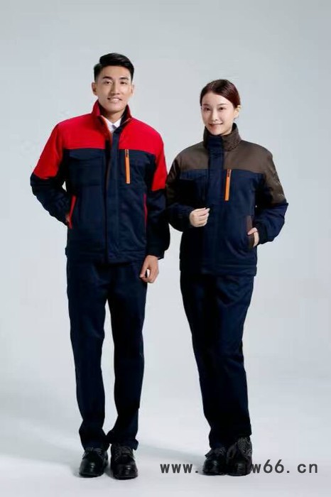 依郎工程夹克涤棉工作服防静电工作服防阻燃工作服纯棉工作服夹克衫