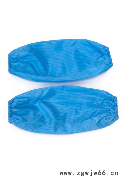 防静电袖套工作服防尘无尘袖子蓝色多段松紧隔离衣套袖洁净防护套图4