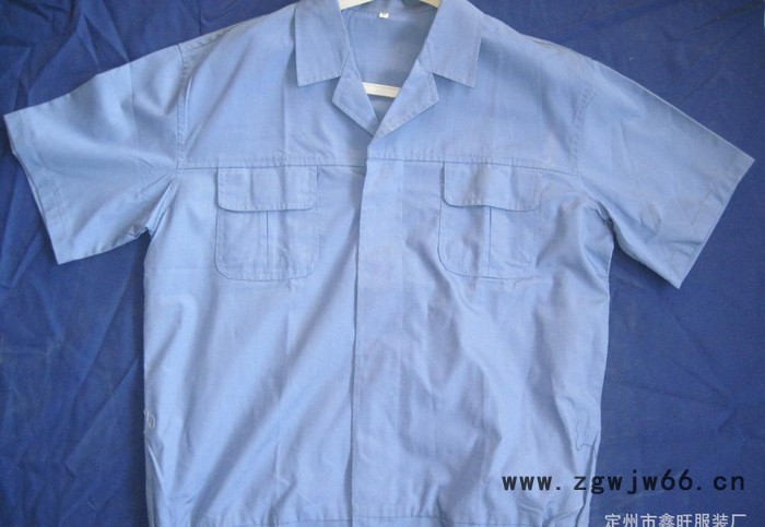 春秋装薄短袖工作服套装 工作服定做劳保工作服 厂服图3