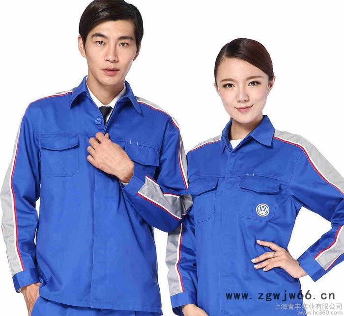 上海大众工作服 4S店汽车美容工作服 汽修工服 长袖工作服秋图3