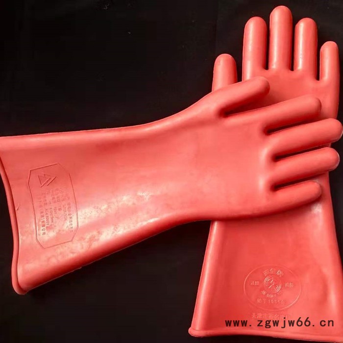 悦明 12kv绝缘手套 电力绝缘橡胶手套 黑 橙 厂家现货图4