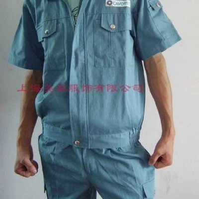 订做工作服制服 夏季工作服 全棉工作服 定做上海工作服 防阻
