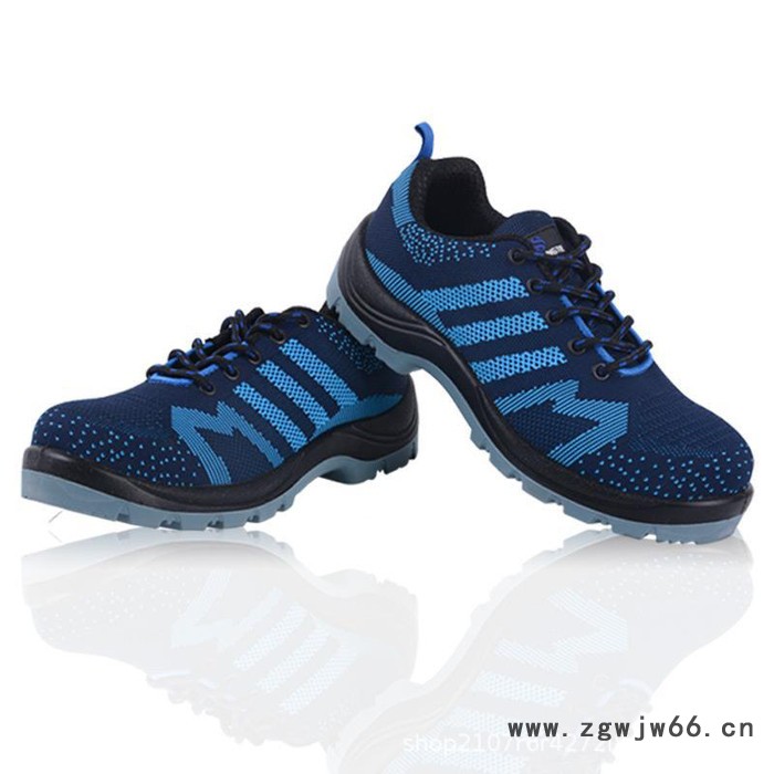 **透气劳保鞋 运动防砸防刺穿劳保鞋 品质保障飞织安全鞋图2