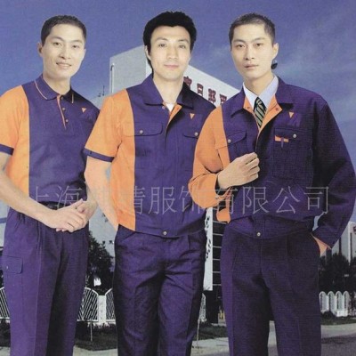 纯棉长袖工作服，短袖工作服，生产车间工作服