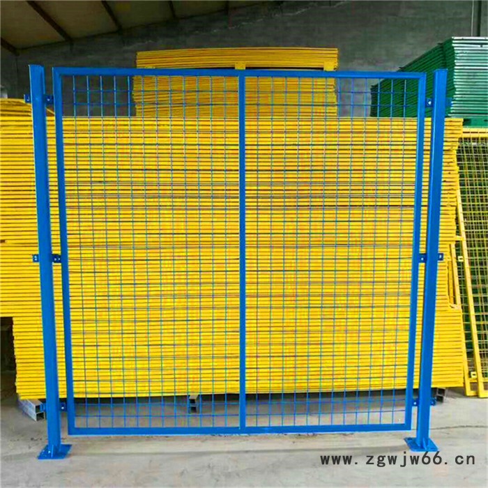 三脚架款车间隔离网厂房仓库隔断防护网可移动护栏设备防护网图2