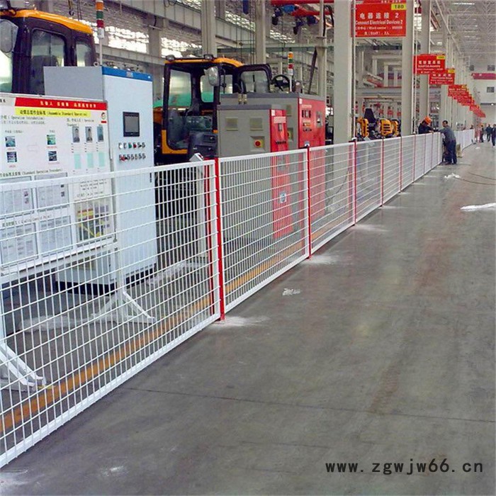 三脚架款车间隔离网厂房仓库隔断防护网可移动护栏设备防护网图3