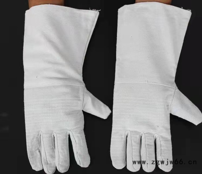 鑫万庆 加长帆布手套劳保手套双层加厚耐磨24道线长袖腰电焊工手套帆布长 劳保手套批发  焊接手套图3