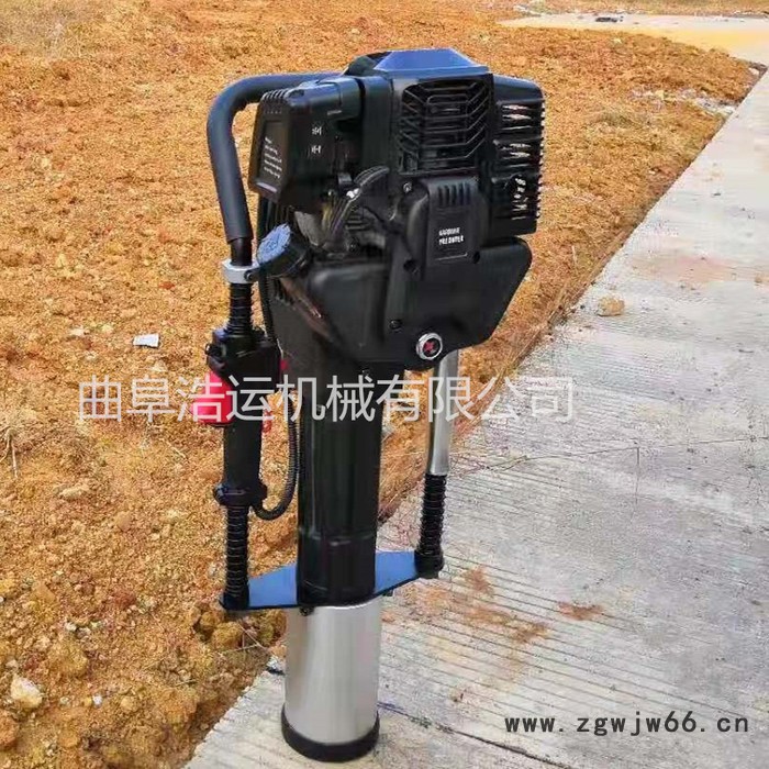 曲阜浩运机械工厂三脚架地基打桩机 工程地基建筑用小型手提式汽油2冲程打桩机图3
