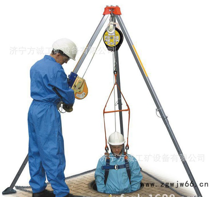 山东华睦JSJ-S高强轻质合金可伸缩多功能救援三脚架 安全系数高图2