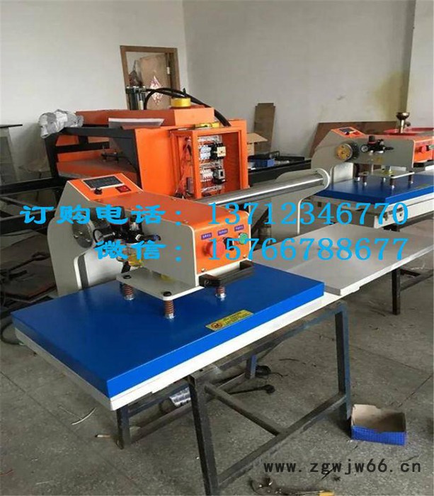 **新款烫花机40X40CM单工位气动烫画机 工作服压烫图2