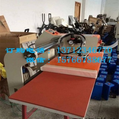 **新款烫花机40X40CM单工位气动烫画机 工作服压烫